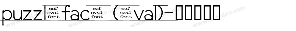 puzzleface (eval)字体转换